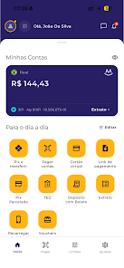 Tela original de serviços do aplicativo Merci